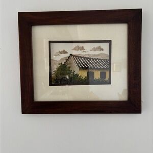 Framed Rustic House Artwork